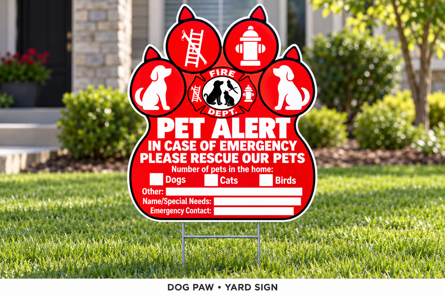 Yard Sign — Lawn or porch